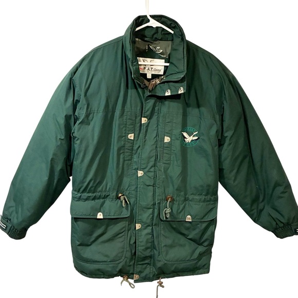 Triple Fat Goose Vintage 90s Jacket GreenHooded Puffer Down Parka Men’s Large